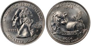 2004-D Wisconsin Extra Leaf Quarters