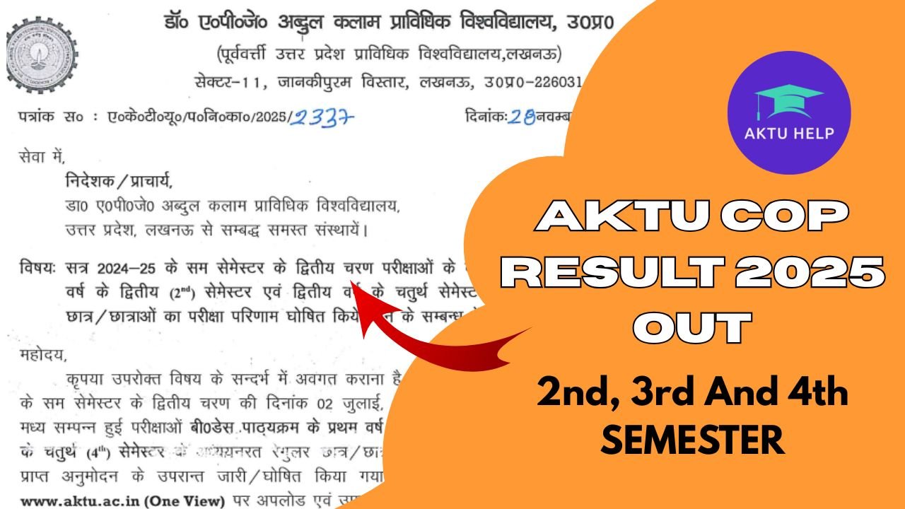 AKTU COP Result 2025