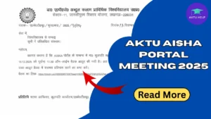 AKTU AISHA Portal Meeting 2025