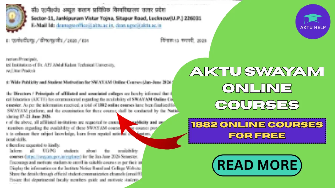 AKTU SWAYAM Online Courses