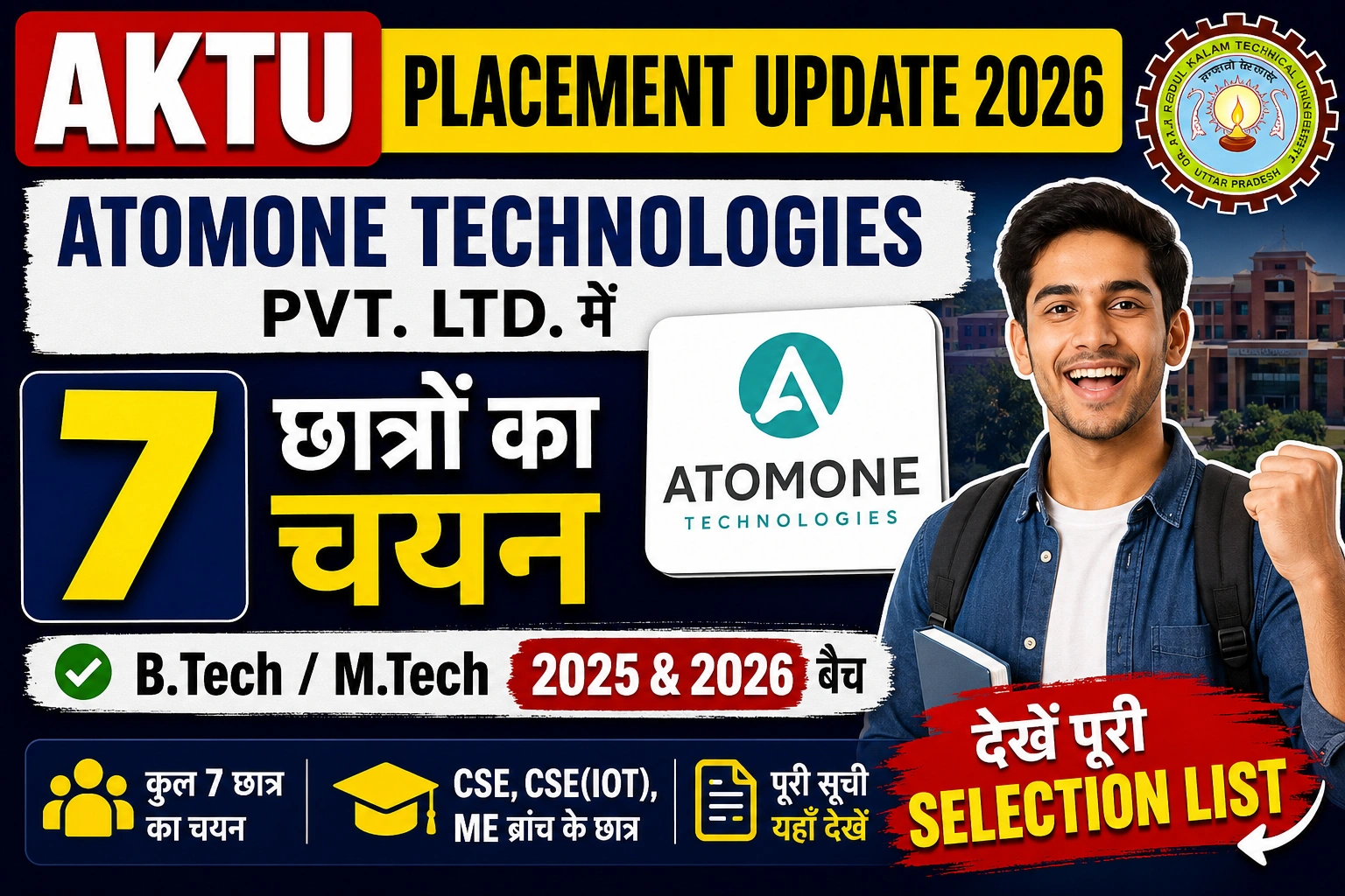 AKTU Placement Update 2026