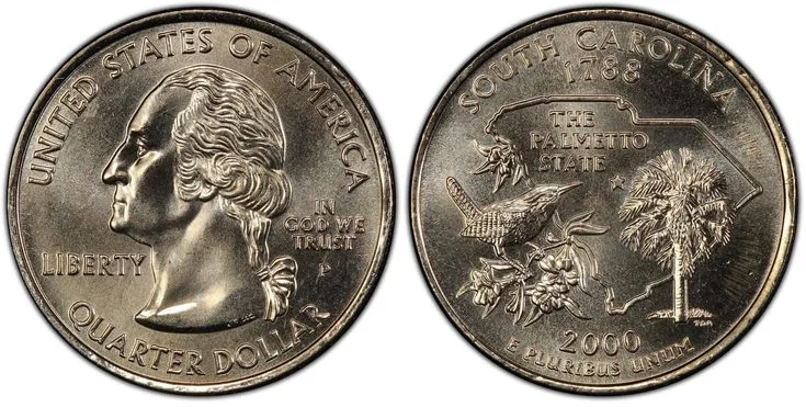 6 Rare State Quarters value is $549 Million USD