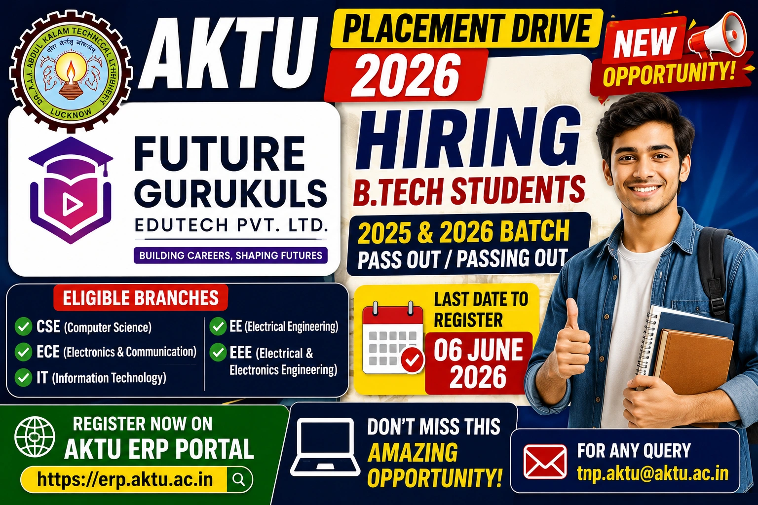 AKTU Placement Drive 2026